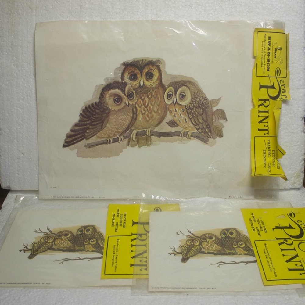 Three Swanson Craft Prints